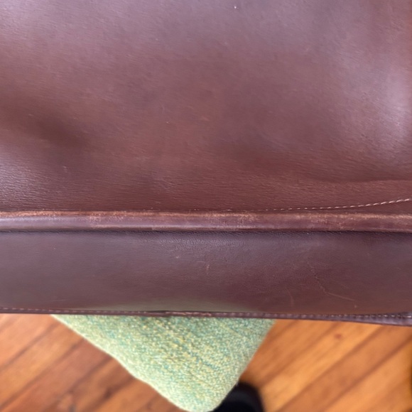 Coach Dark Brown Leather Tote - Picture 5 of 11